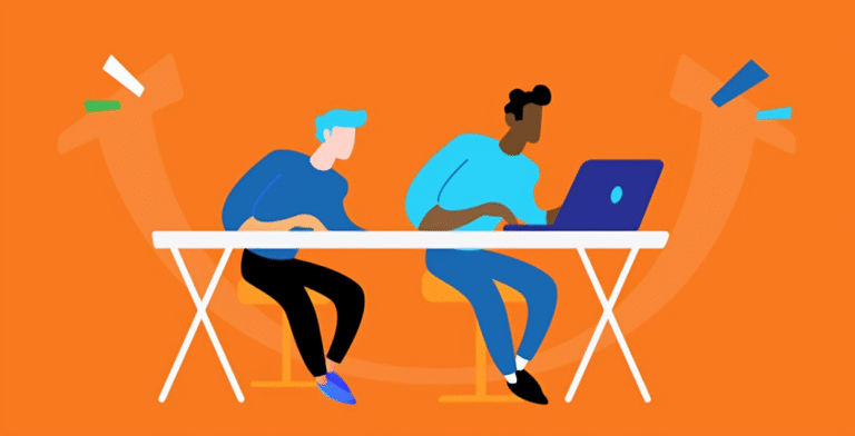 Student gaining workplace exposure by observing professional for job shadowing benefits.