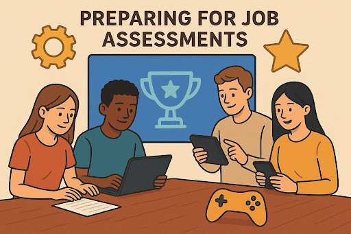 Gamified job assessments