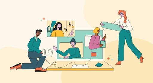 Teams collaborating in a Virtual Hackathons