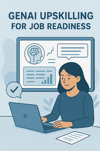 Students learning AI hands-on at a GenAI skill campus with real-world projects