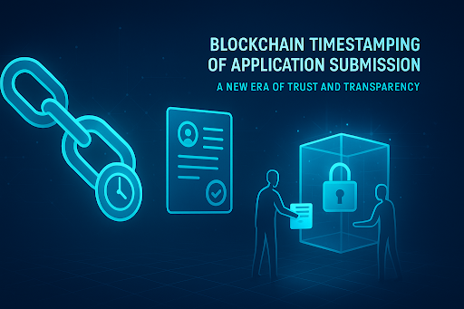 Blockchain Timestamping for Secure Application Filings