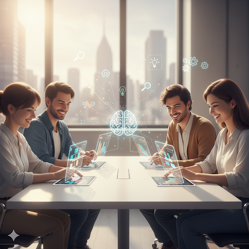 Candidate taking AI aptitude tests for personalized evaluations in recruitment.