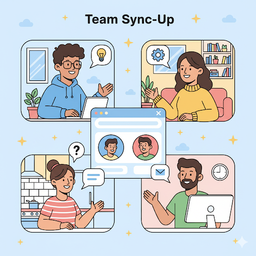 HR team conducting a virtual training session for consistent hiring practices