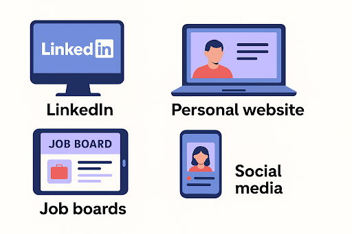 Young professional sharing video resume on LinkedIn and job boards