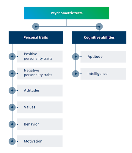 Recruiter analyzing psychometric tests results for better talent evaluation during hiring