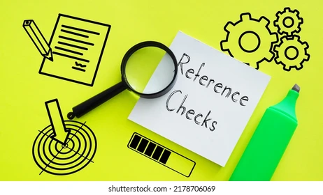 Job seeker completing an online reference check to support their application in the hiring process