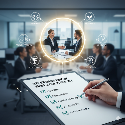 Employers conducting reference checks during the interview process to verify candidate skills and performance