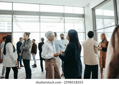 Students participating in a campus networking event, building professional connections and job links
