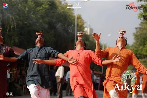 Students performing traditional and modern acts during Riviera cultural performances